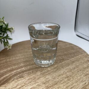 Vtg. Shot Glass Clear Double Thick Restaurant Style Pour Line Bar 3" Preown Gift